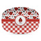 Ladybugs & Gingham Microwave & Dishwasher Safe CP Plastic Platter - Main