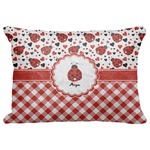 Ladybugs & Gingham Decorative Baby Pillowcase - 16"x12" (Personalized)