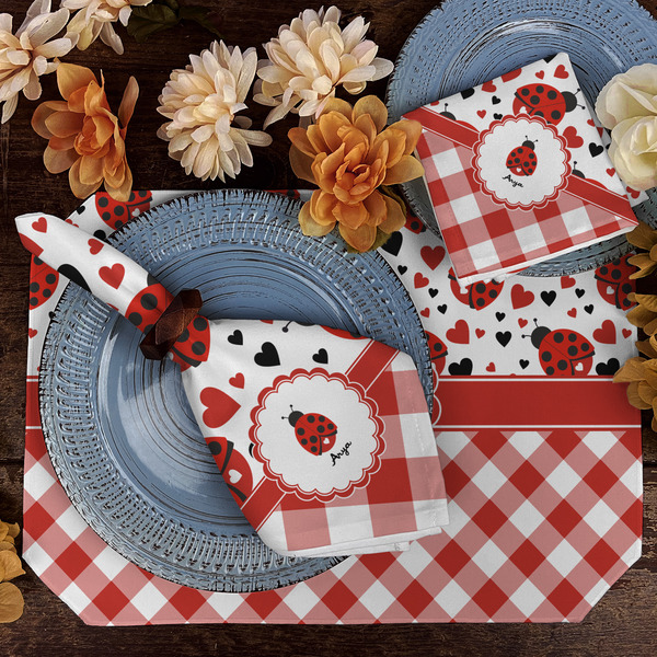 Ladybugs & Gingham Dining Set