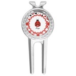 Ladybugs & Gingham Golf Divot Tool & Ball Marker (Personalized)