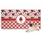 Ladybugs & Gingham Dog Towel