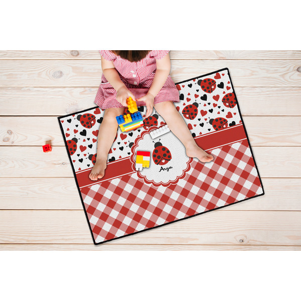 Ladybugs & Gingham Door Mats - LIFESTYLE kid