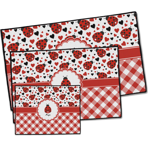 Ladybugs & Gingham Door Mats - PARENT MAIN