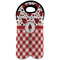 Ladybugs & Gingham Wine Tote Bag (2 Bottles) (Personalized)