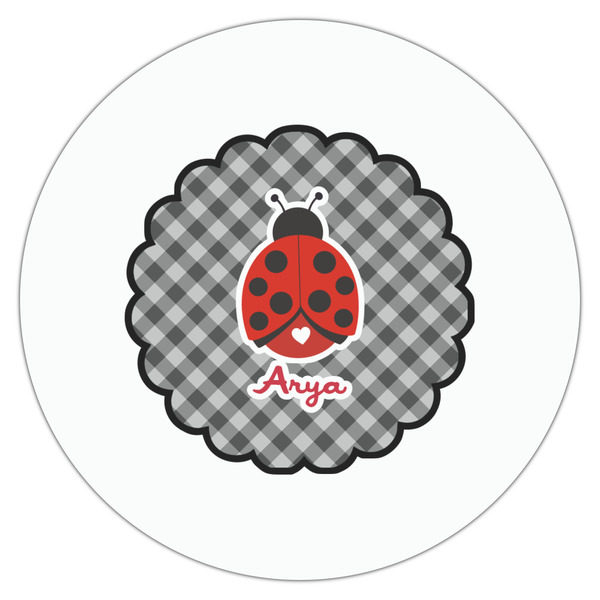 Ladybugs & Gingham Drink Topper - Large - Single