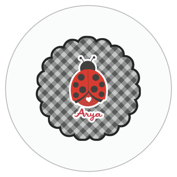 Ladybugs & Gingham Drink Topper - Small - Single