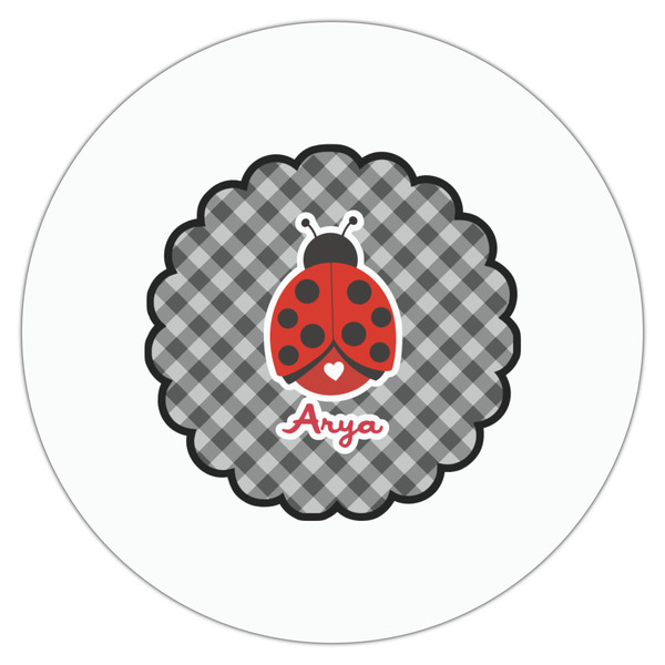 Ladybugs & Gingham Drink Topper - XSmall - Single