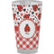 Ladybugs & Gingham Pint Glass - Full Color - Front View