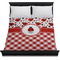 Ladybugs & Gingham Duvet Cover - Queen - On Bed - No Prop