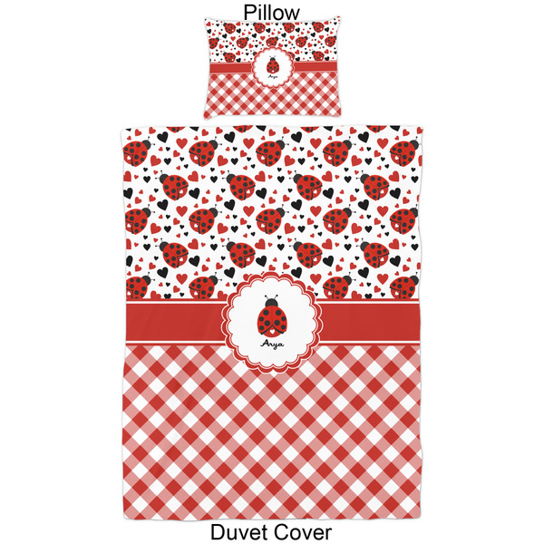 Ladybugs & Gingham Duvet Cover Set - Twin - Approval