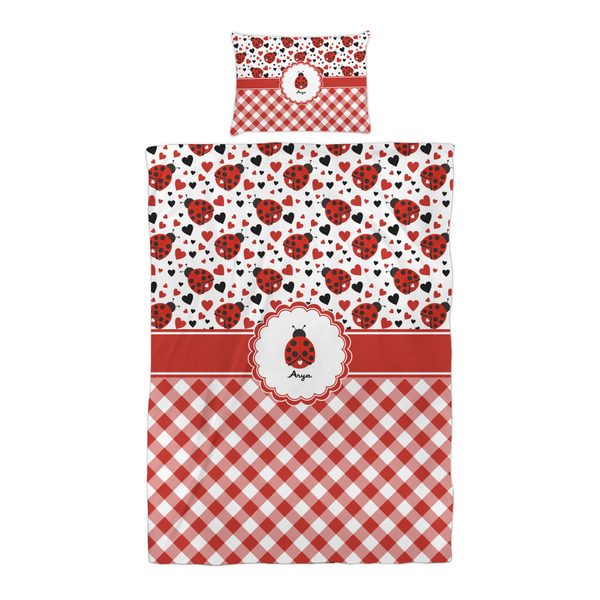 Ladybugs & Gingham Duvet Cover Set - Twin XL - Alt Approval