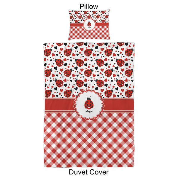 Ladybugs & Gingham Duvet Cover Set - Twin XL - Approval