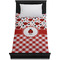 Ladybugs & Gingham Duvet Cover - Twin - On Bed - No Prop