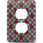 Ladybugs & Gingham Electric Outlet Plate