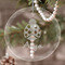 Ladybugs & Gingham Engraved Glass Ornaments - Round-Main Parent