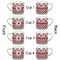 Ladybugs & Gingham Espresso Cup - 6oz (Double Shot Set of 4) APPROVAL