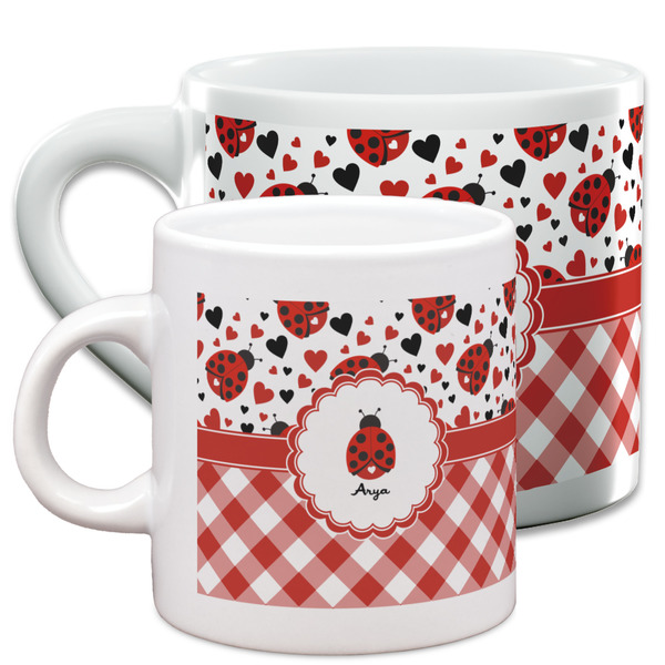 Ladybugs & Gingham Espresso Mugs - Main Parent
