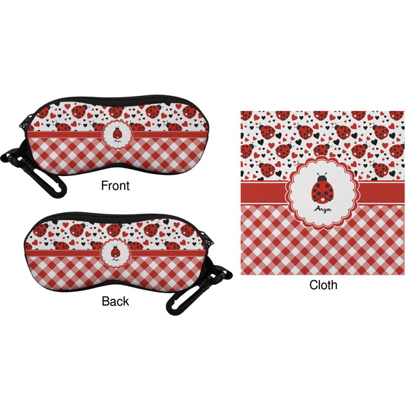 Ladybugs & Gingham Eyeglass Case & Cloth (Approval)