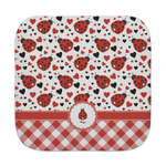 Ladybugs & Gingham Face Towel (Personalized)