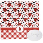 Ladybugs & Gingham Washcloth (Personalized)