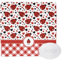 Ladybugs & Gingham Washcloth (Personalized)