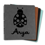 Ladybugs & Gingham Leather Binder - 1" (Personalized)