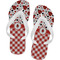 Ladybugs & Gingham Flip Flops