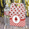 Ladybugs & Gingham Gable Favor Box - In Context