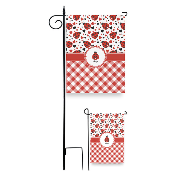 Ladybugs & Gingham Garden Flag - PARENT/MAIN