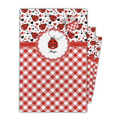 Ladybugs & Gingham Gift Bag (Personalized)