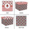 Ladybugs & Gingham Gift Boxes with Lid - Canvas Wrapped - Medium - Approval