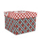 Ladybugs & Gingham Gift Boxes with Lid - Canvas Wrapped - Medium - Front/Main