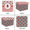 Ladybugs & Gingham Gift Boxes with Lid - Canvas Wrapped - Small - Approval