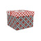 Ladybugs & Gingham Gift Box with Lid - Canvas Wrapped - Small (Personalized)