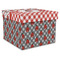 Ladybugs & Gingham Gift Boxes with Lid - Canvas Wrapped - XX-Large - Front/Main