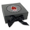 Ladybugs & Gingham Gift Boxes with Magnetic Lid - Black - Front (angle)