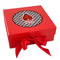Ladybugs & Gingham Gift Boxes with Magnetic Lid - Red - Front