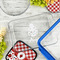 Ladybugs & Gingham Glass Baking Dish - LIFESTYLE (13x9)