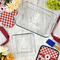Ladybugs & Gingham Glass Baking Dish Set - LIFESTYLE