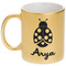 Ladybugs & Gingham Gold Mug - Main