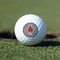 Ladybugs & Gingham Golf Ball - Branded - Front Alt