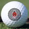 Ladybugs & Gingham Golf Ball - Branded - Front