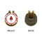 Ladybugs & Gingham Golf Ball Hat Clip Marker - Apvl - GOLD