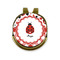 Ladybugs & Gingham Golf Ball Hat Marker Hat Clip - Front & Back