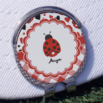 Ladybugs & Gingham Golf Ball Marker - Hat Clip