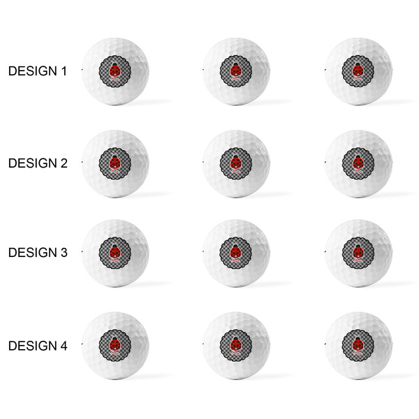 Ladybugs & Gingham Golf Balls - Titleist - Set of 12 - APPROVAL