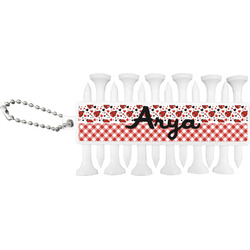 Ladybugs & Gingham Golf Tees & Ball Markers Set (Personalized)