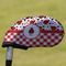 Ladybugs & Gingham Golf Club Cover - Front
