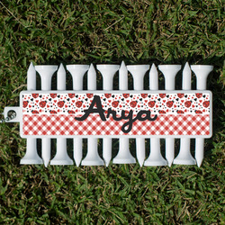 Ladybugs & Gingham Golf Tees & Ball Markers Set (Personalized)