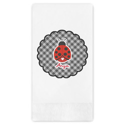 Ladybugs & Gingham Guest Paper Towels - Full Color (Personalized)